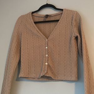 Forever 21 Taupe Cardigan Size Large